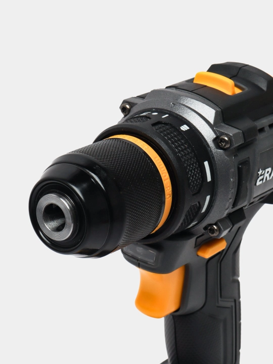 Shurup buragich cho'tkasiz motor Eramax, 10 mm, zaryad ko'rsatkichi bilan drel