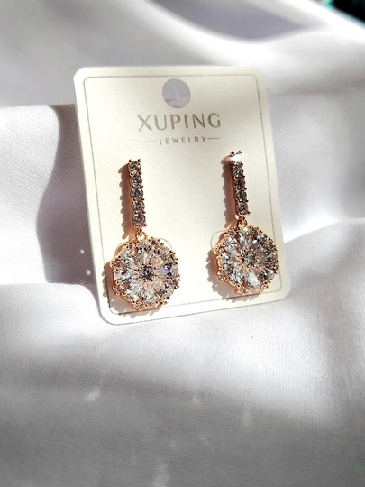 Серьги для девочек и женщин, Xuping — 1001PRT-XUPINGB-БРОНЗ