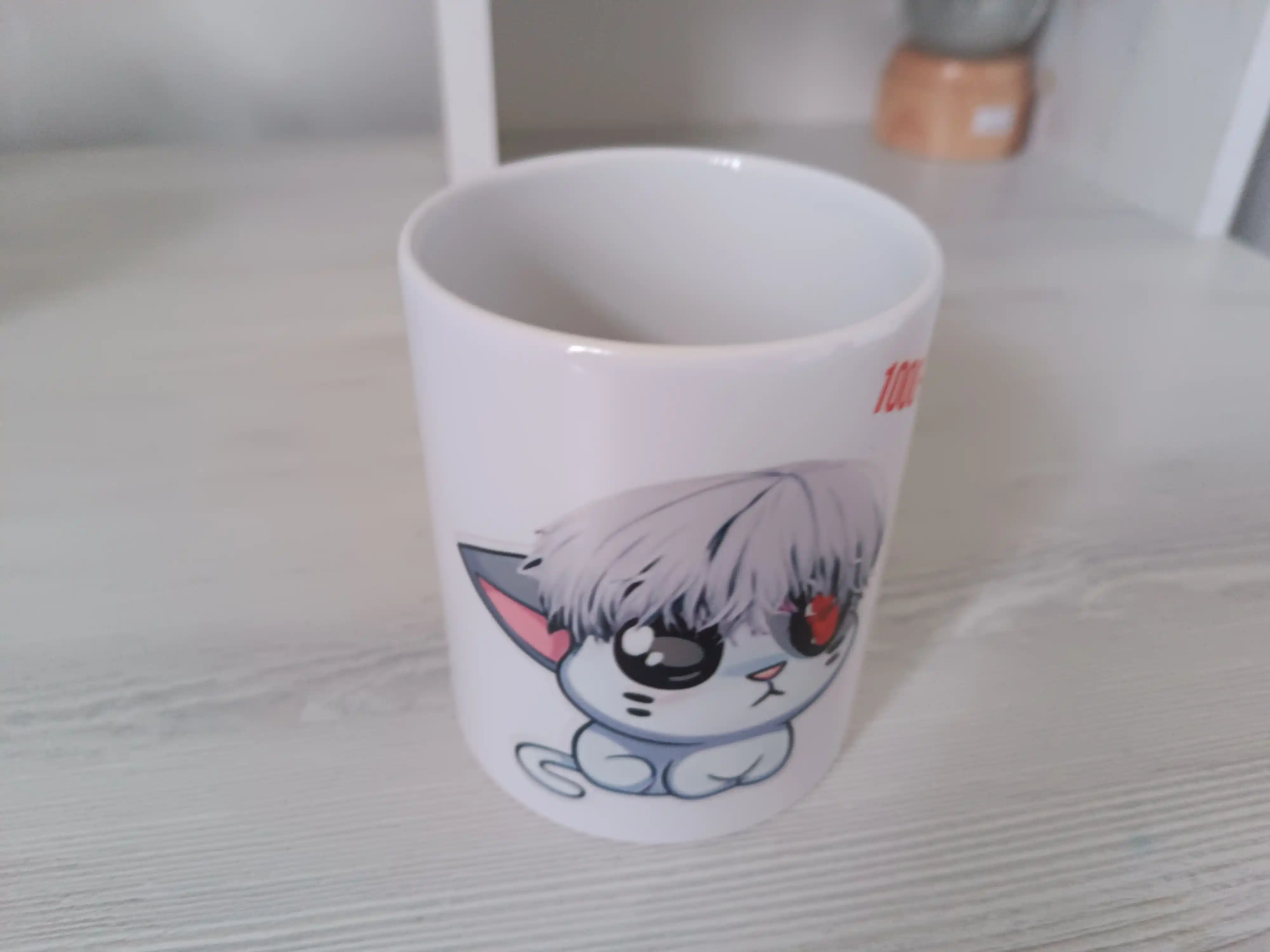 Sovg'a uchun krujkasi, bosmali, keramika