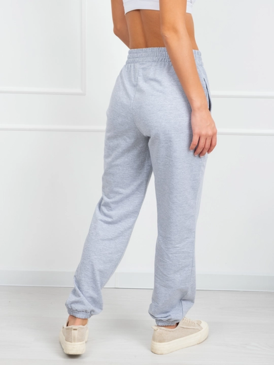 Ayollar sport shimlari, klassik joggerlar, keng oversize shim, rezinkali triko