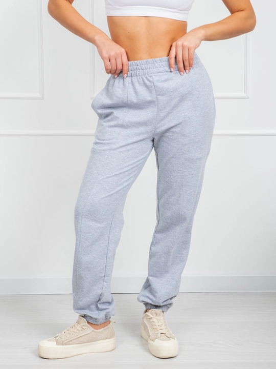 Ayollar sport shimlari, klassik joggerlar, keng oversize shim, rezinkali triko