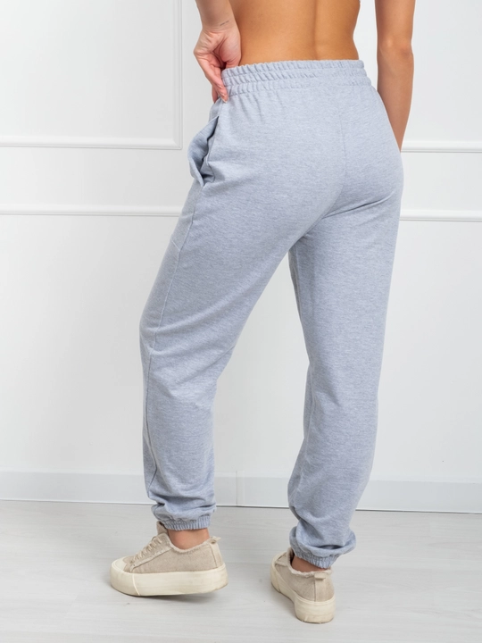 Ayollar sport shimlari, klassik joggerlar, keng oversize shim, rezinkali triko