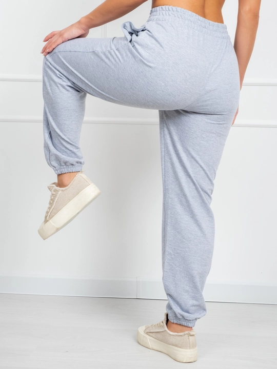 Ayollar sport shimlari, klassik joggerlar, keng oversize shim, rezinkali triko