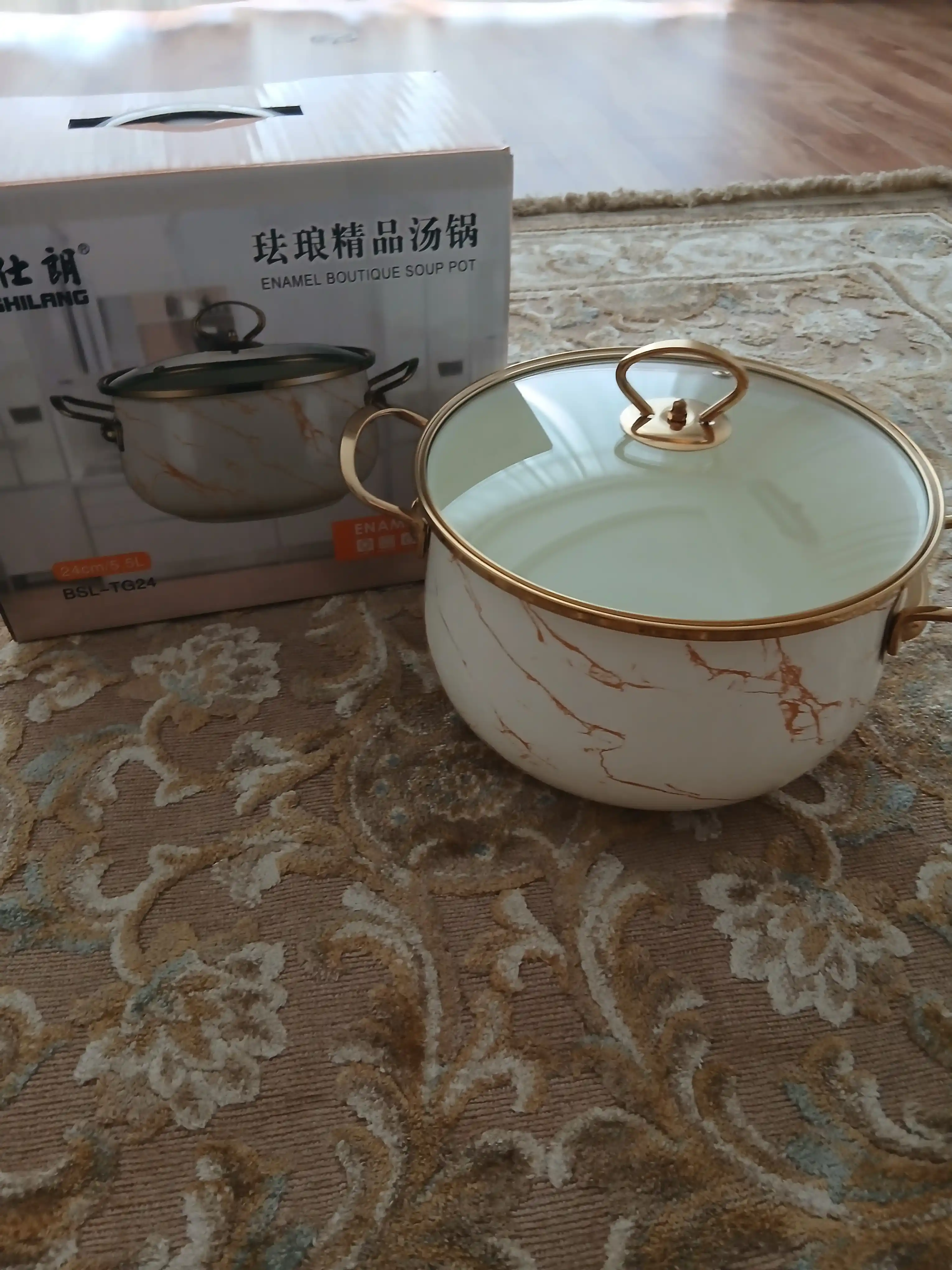 Кастрюля эмалированная,"CULICHEF" 18 * 11.5 cм - 2.0 л, 28 * 17 cм - 8.0 л
