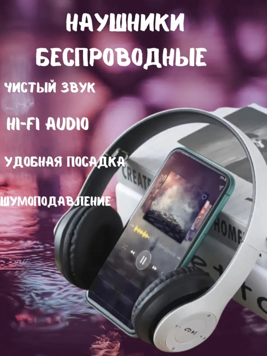 Simsiz quloqchinlar P47 Bluetooth 5.0, yig'iluvchan mikrofon bilan
