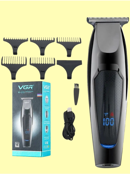 Аккумуляторный триммер VGR V-070, станок для бритья и стрижки - 