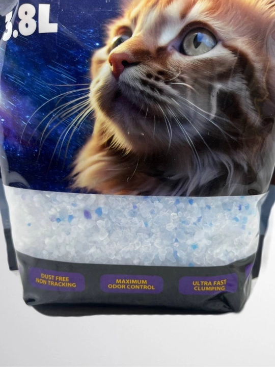 Гель для кошек, кристалл, 3,8, 7,6 л Лаванда 