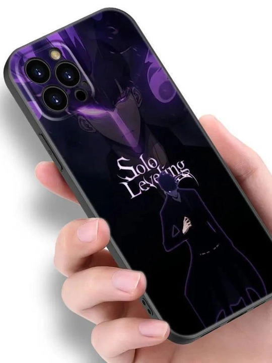 IPhone 16, 15, 14, 13, 12, 11 uchun Anime g'ilof Solo Leveling