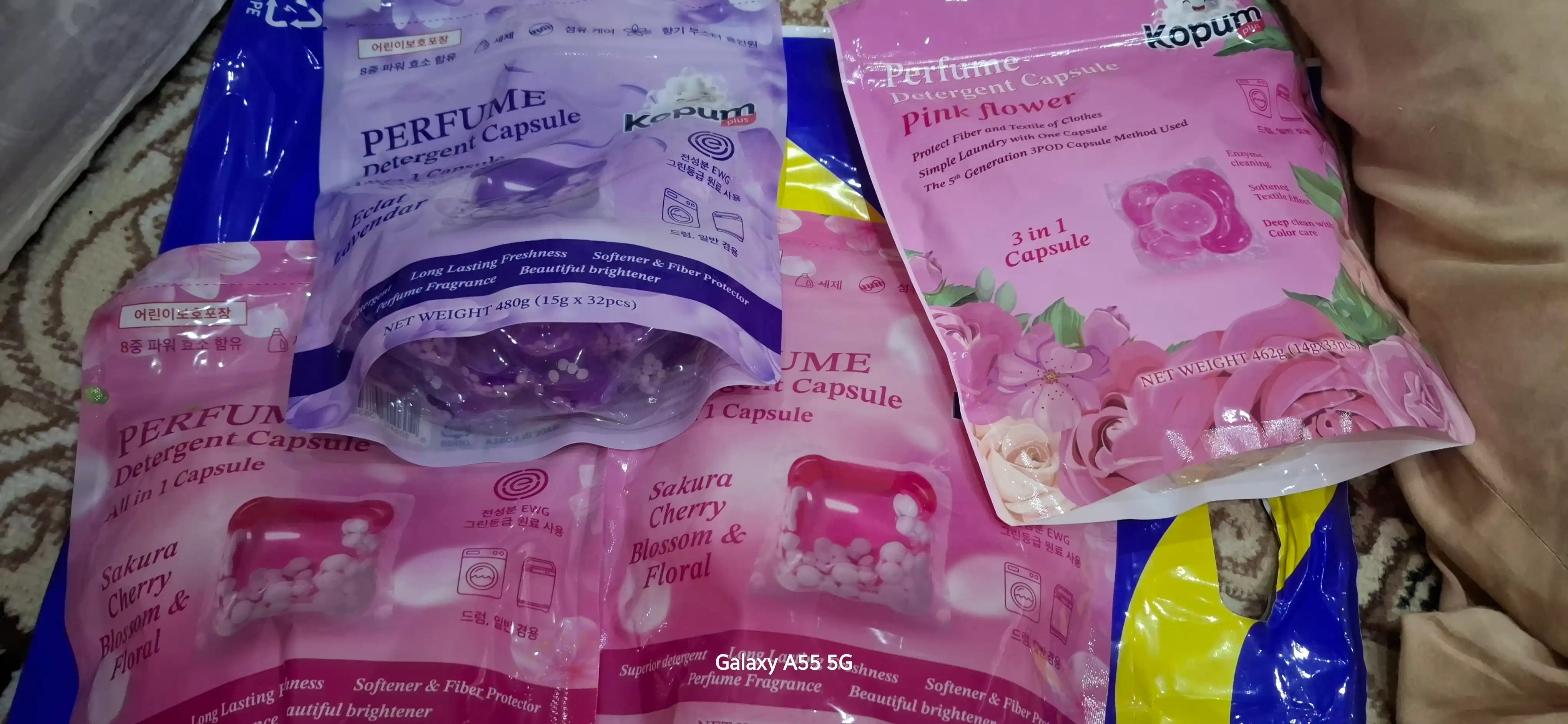 Kopum Plus, kapsulalar kir yuvish uchun, xushbo'y iforli, 32/14 dona, 15 gr, Koreya