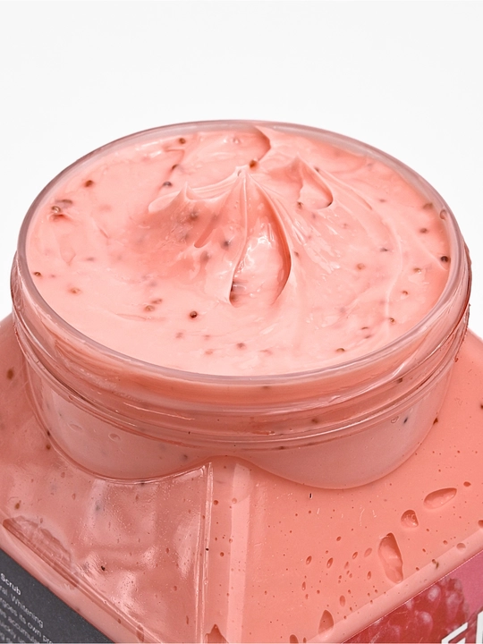 Скраб для лица и тела Wokal Sherbet Body Scrub, с экстрактом малины и клубники, 500/350 гр