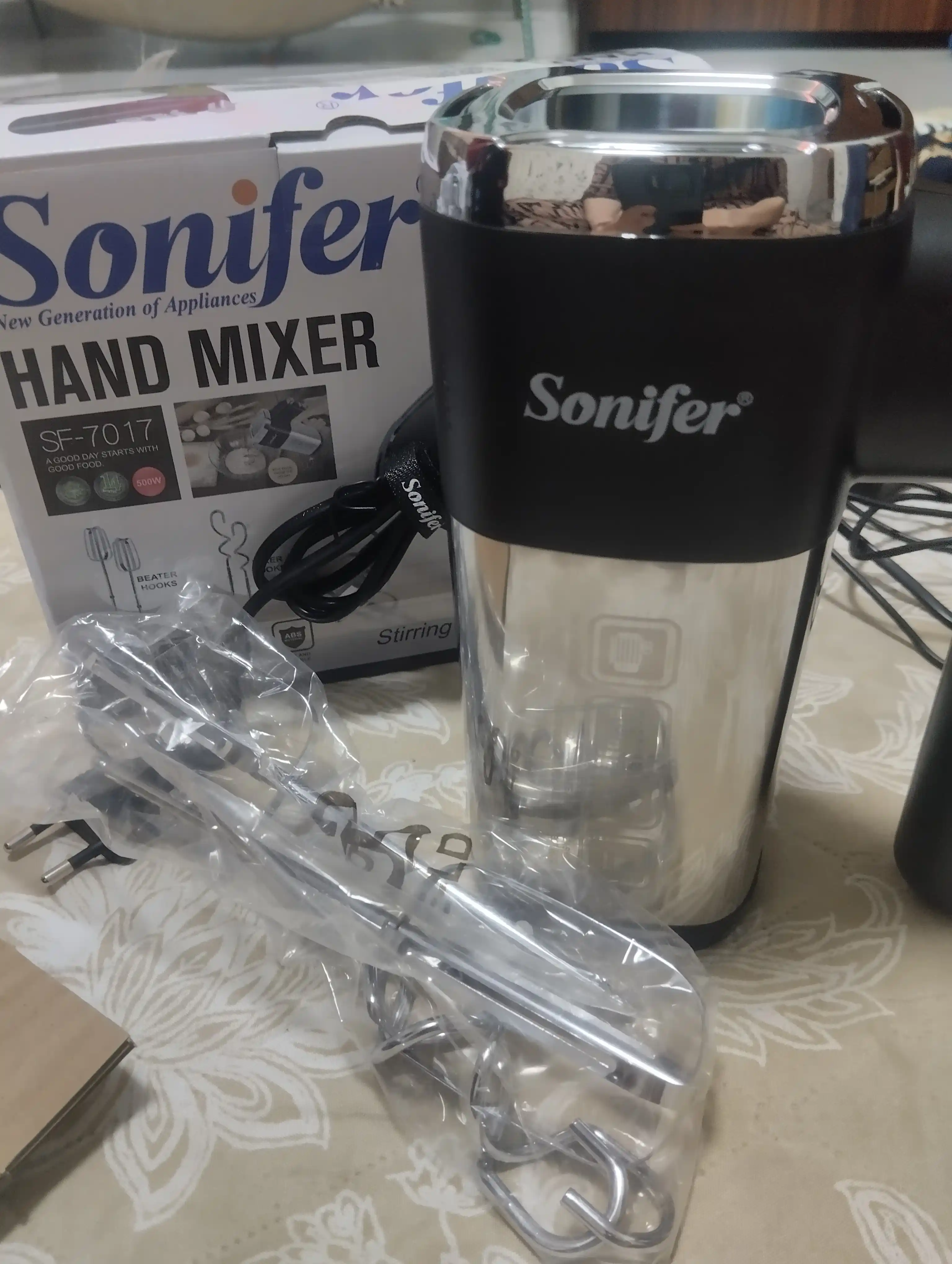 Электрический ручной миксер Sonifer SF-7017, 500 Вт
