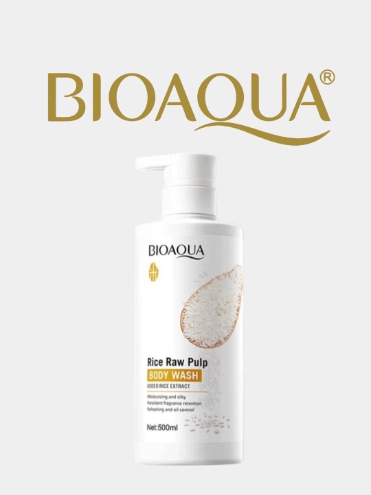 Гель для душа BIOAQUA BODY WASH, с экстрактом риса - 