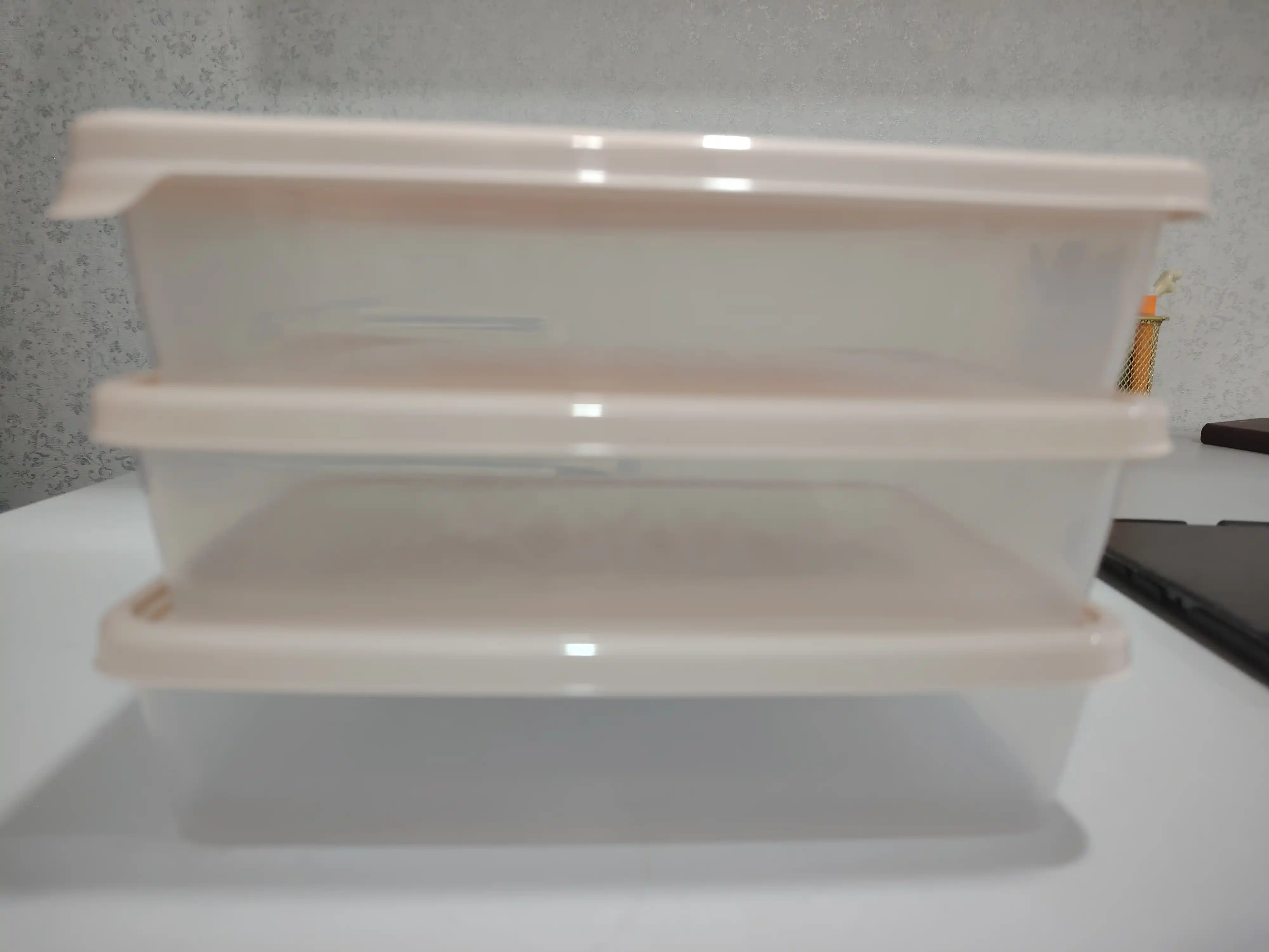 Набор контейнеров и салатница для кухни, хранение продуктов, Plast Team, 3 шт