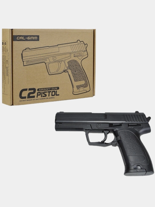 Металлический пистолет C2 Gun, игрушечный