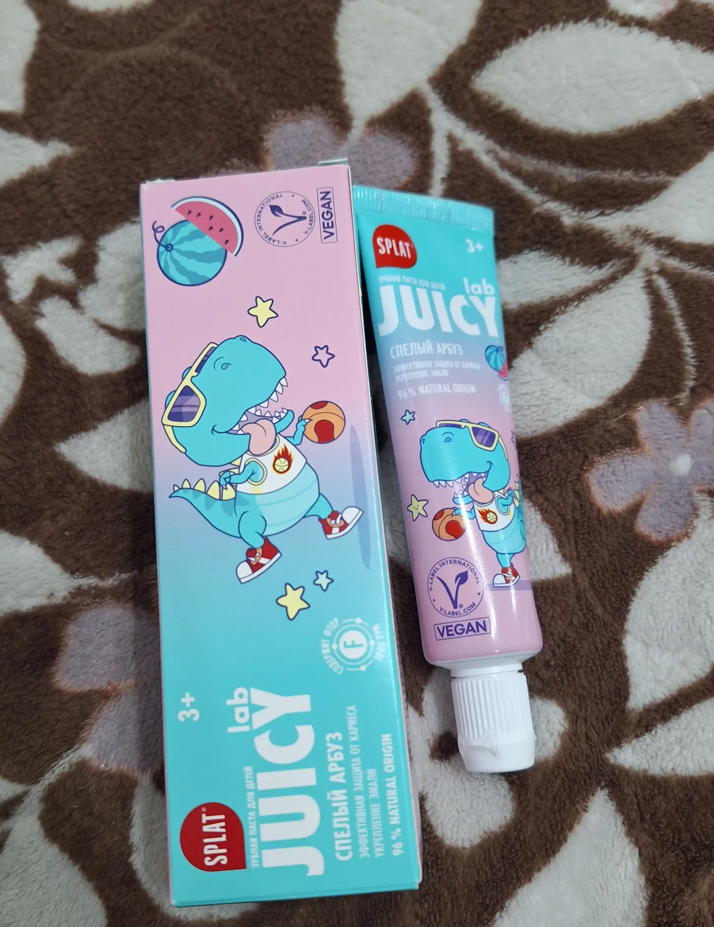Детская зубная паста " Спелый арбуз", SPLAT JUICY LAB, 3+, 45 гр