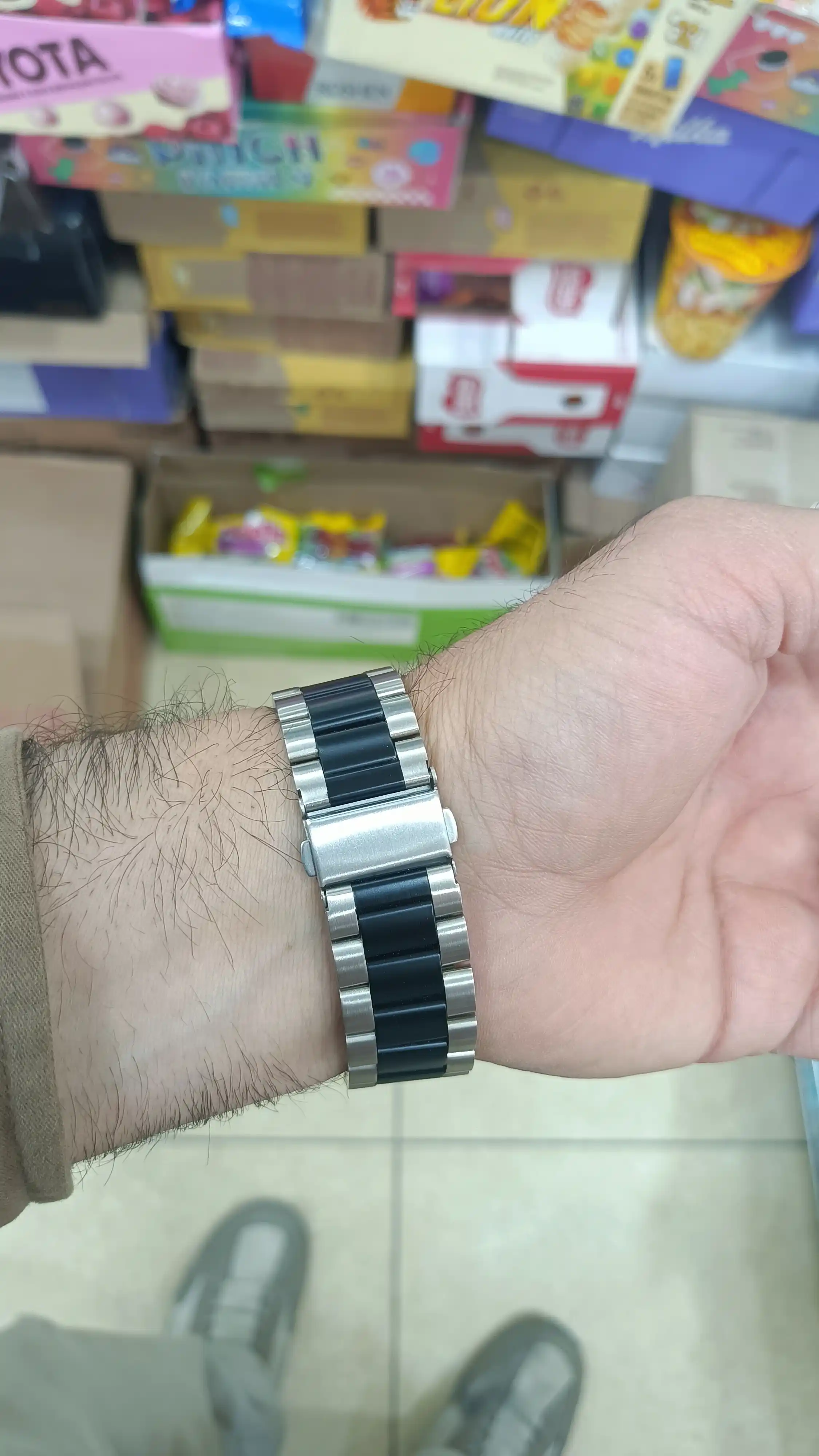 Ремешок для часов Samsung, Huawei, Amazfit, стальной, 18, 20, 22 мм