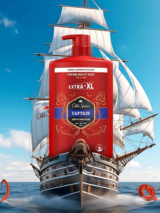 Old Spice гель для душа 3 в 1 Captain, 1 л