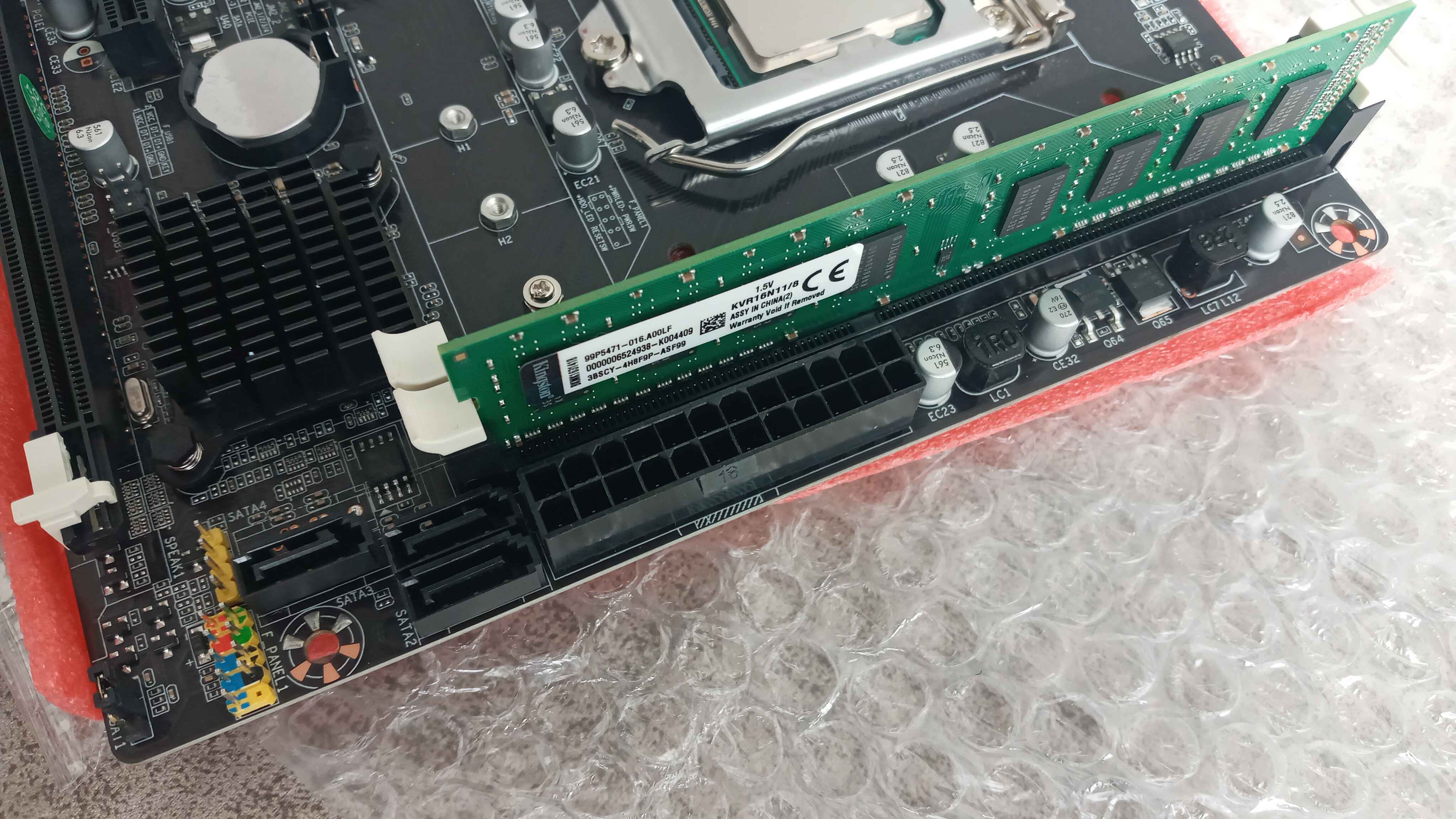 Материнская палата H61 комплект / 2th gen Core i3, i5, i7 LGA1155 / ОЗУ 8,16GB DDR3, 3 в 1