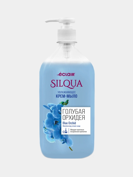 Жидкое крем-мыло SILQUA ECLAIR Голубая Орхидея, 830 мл - 