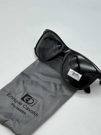 Очки солнцезащитные, мужские Enrique Cavaldi Polarized + чехол — EYEREST-CAVALDI-ЧЕРН