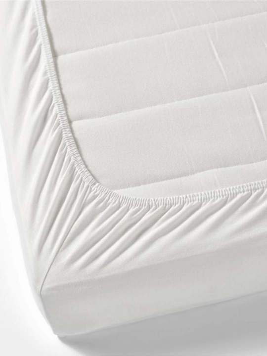 Простыня на резинке Linens, Белая, 90x200x25 cм - 4164