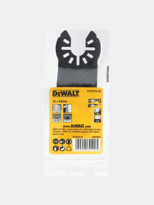 Полотно для реноватора DeWALT, 30 x 43 мм, DT20733-QZ