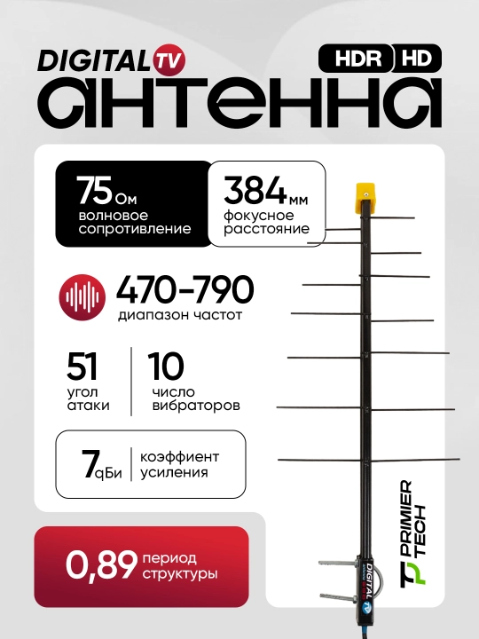 Антенна DELTA HD, TV, 18 м