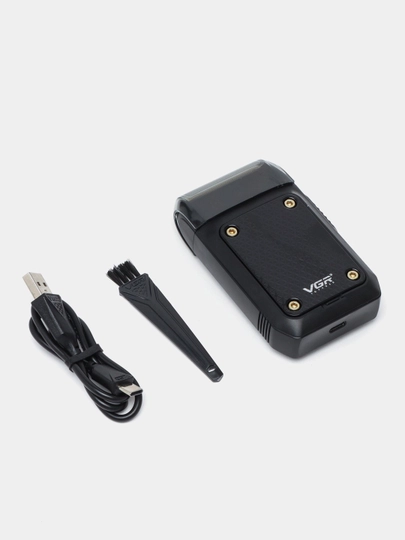 Vgr elektr ustara, o'rnatilgan trimmer bilan, simsiz portativ shaver