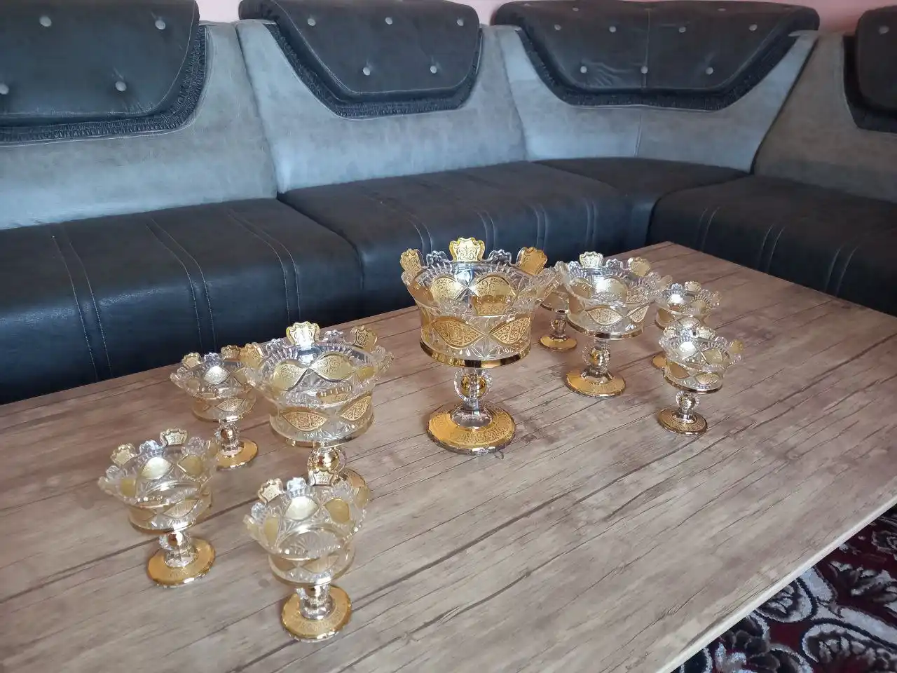 Набор богемской посуды