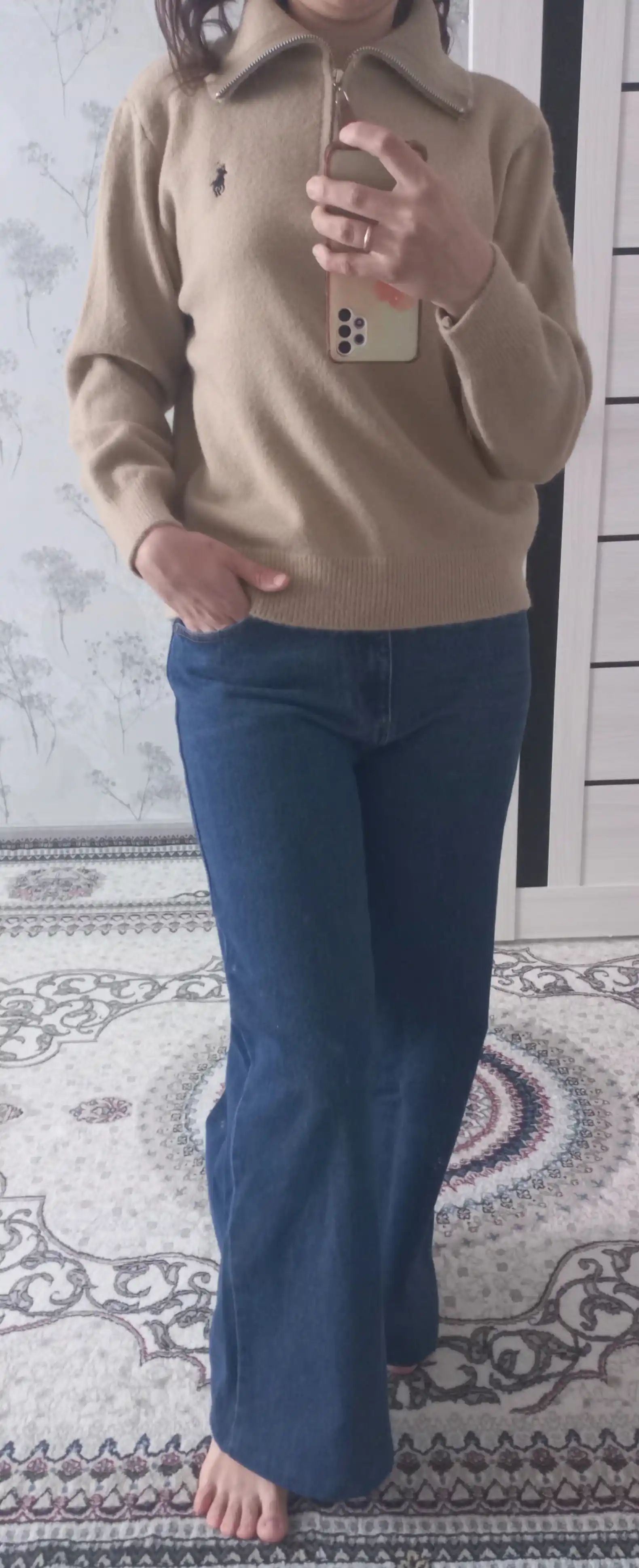 Svitshot yarim zamokli, ayollar va erkaklar uchun, old money