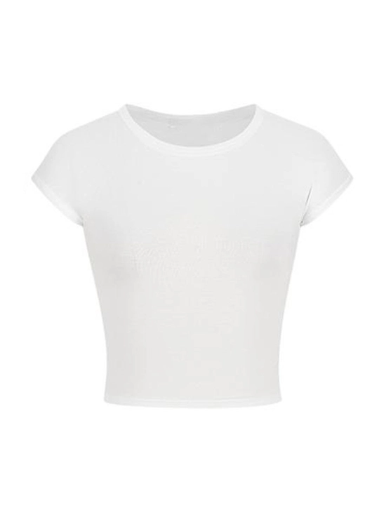 Женский укороченный топ, базовый подойдет для школы,  размер S–M, L–XL
