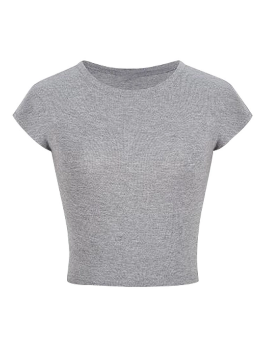 Женский укороченный топ, базовый подойдет для школы,  размер S–M, L–XL