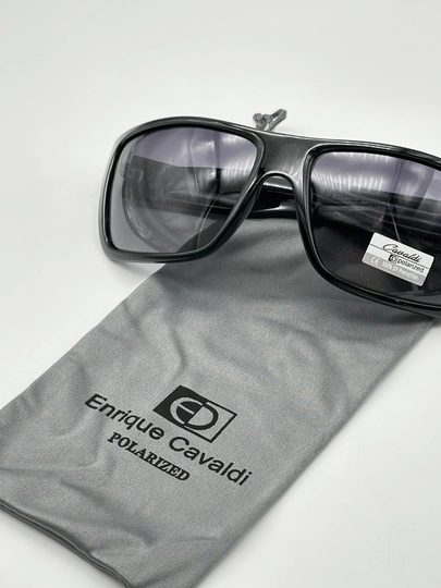 Солнцезащитные очки мужские, мужские Enrique Cavaldi Polarized + чехол — EYEREST-CAVALDK-ЧЕРН