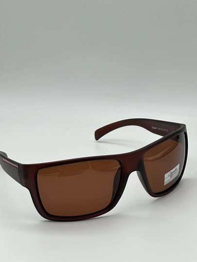 Солнцезащитные очки мужские, мужские Enrique Cavaldi Polarized + чехол — EYEREST-CAVALDK-КОРИЧН