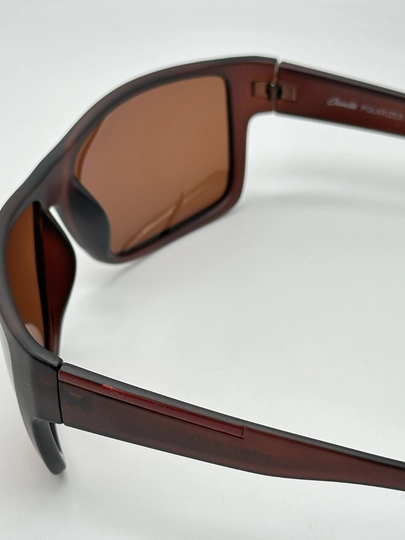 Солнцезащитные очки мужские, мужские Enrique Cavaldi Polarized + чехол — EYEREST-CAVALDK-КОРИЧН
