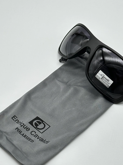 Солнцезащитные очки мужские, мужские Enrique Cavaldi Polarized + чехол — EYEREST-CAVALDK-ТЕМНСЕР