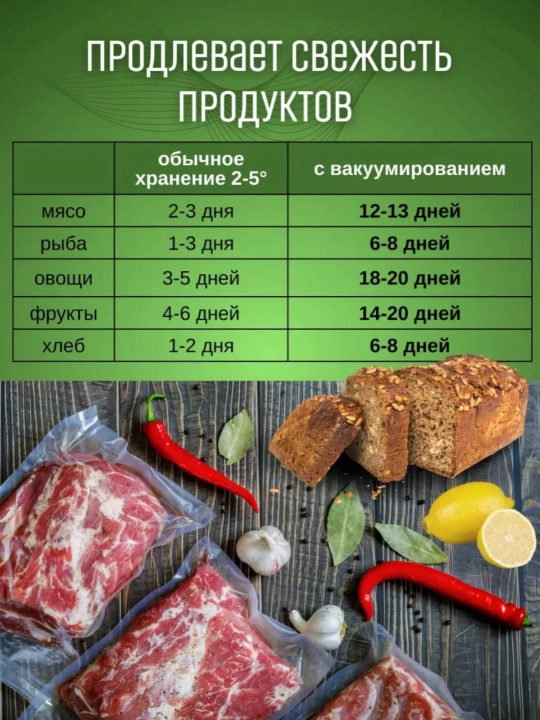 Quruq va ho‘l qadoqlash rejimiga ega kuchli nasosli vakuum qadoqlagich, vakuumator