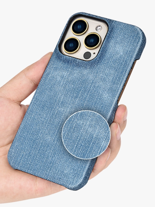 IPhone mobil telefoni (13-14-15-16)/pro/pro max uchun djinsi matodan retro g'ilof