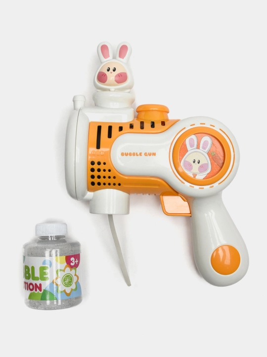 Sovun pufaklari generatori bolalar uchun, batareyali BUBBLE GUN
