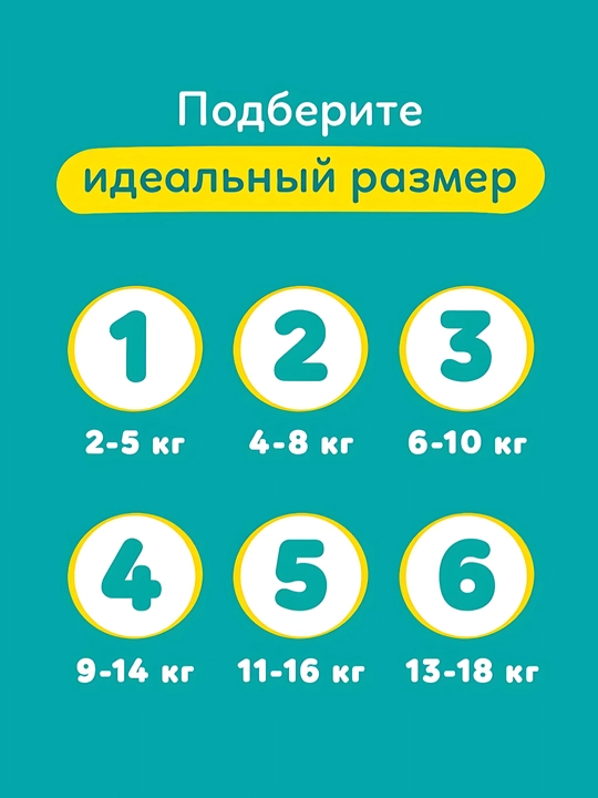 Подгузники для детей Pampers Active Baby, 3 размер, 6-10 кг, 54 шт