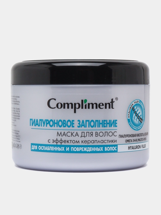 Маска для волос, для роста, против желтизны, для сухих волос Compliment, 500 мл