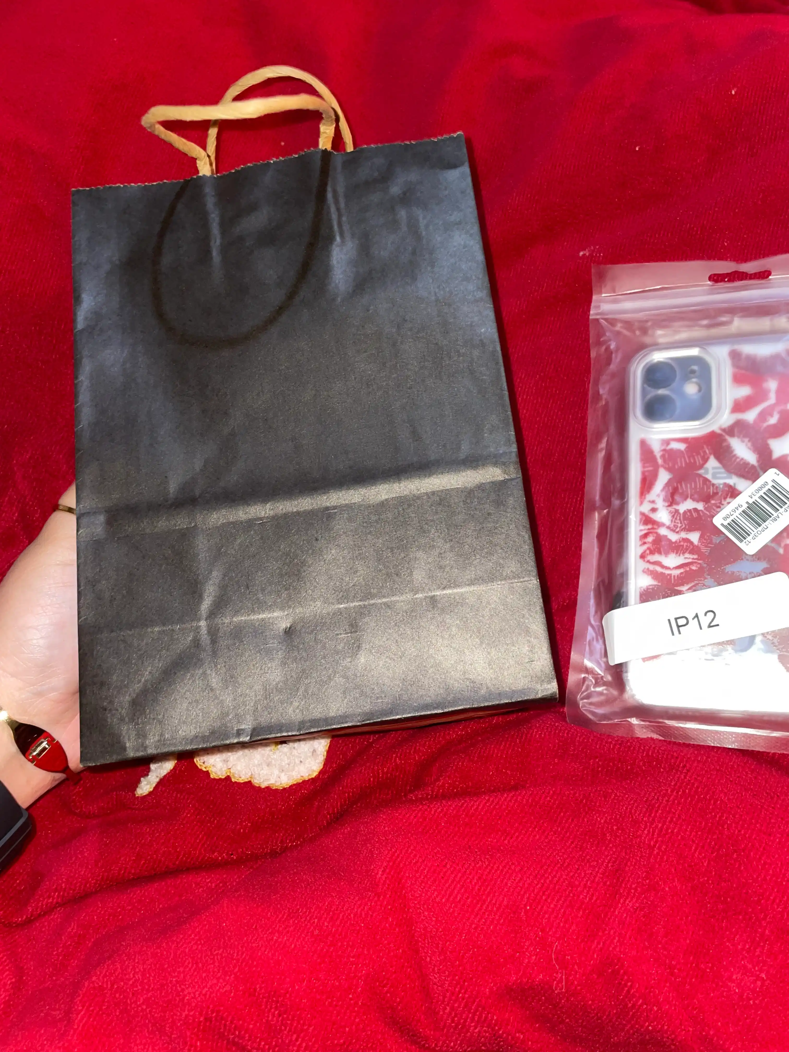 Kraft paket, qog'oz, sovg'a uchun, ushlaydiganlari bilan