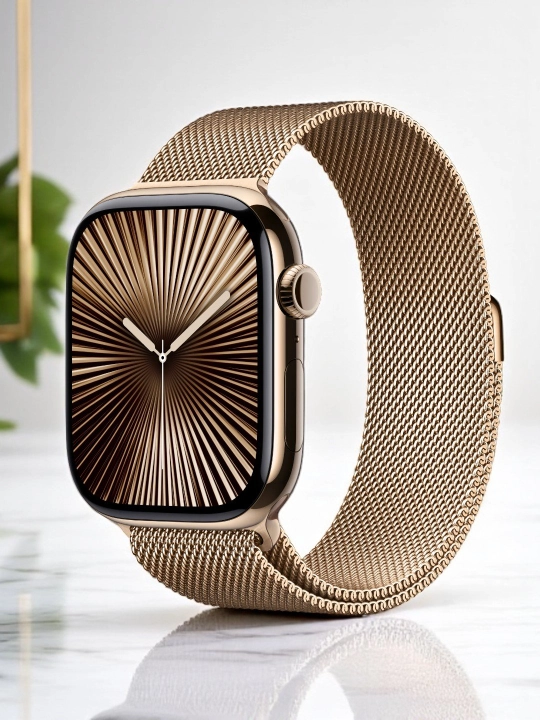 Apple Watch Series 10 – Po‘lat korpusli va titan Milan uslubidagi bilaguzukli aqlli soat - 