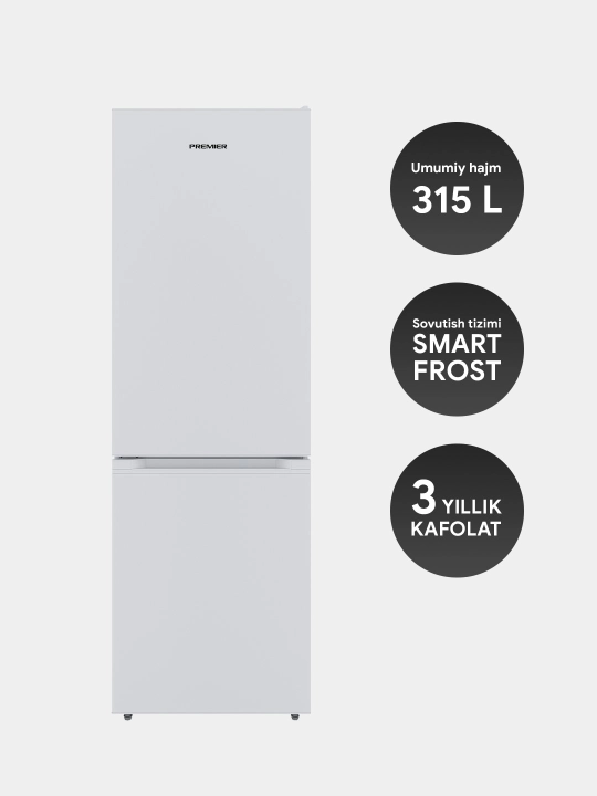 Sovutgich Premier PRM - 315BFDF, Smart Frost, 315 litr