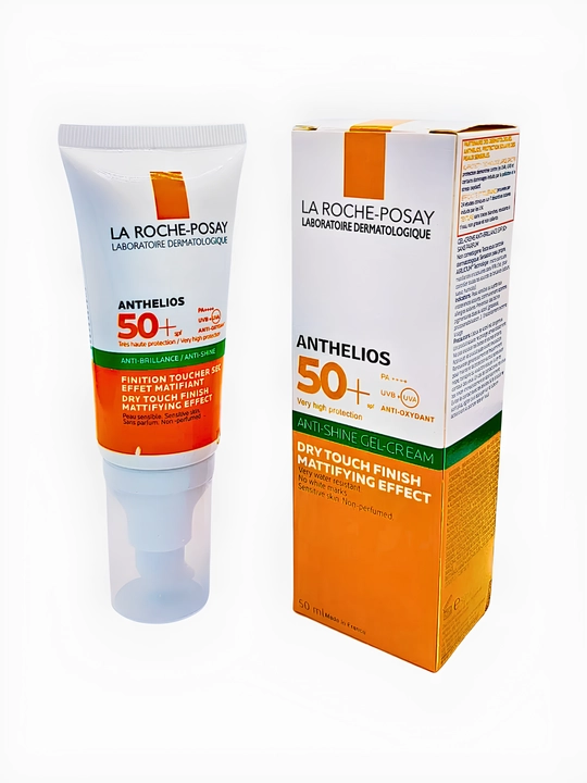 Yog'siz Matlash Effektli SPF 50+,Quyoshdan Himoya Gel-Krem,Anthelios SPF 50+Anti-Brillance