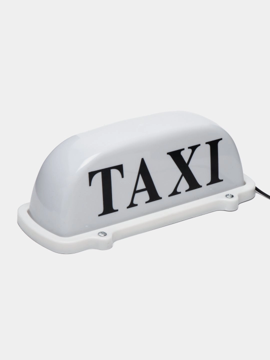 Знак TAXI, белый, желтый - 