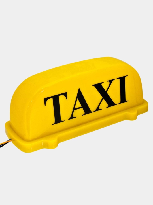 Знак TAXI, белый, желтый - 