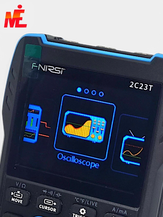 FNIRSI 2C23T — Портативный 3-в-1 осциллограф + мультиметр + генератор
