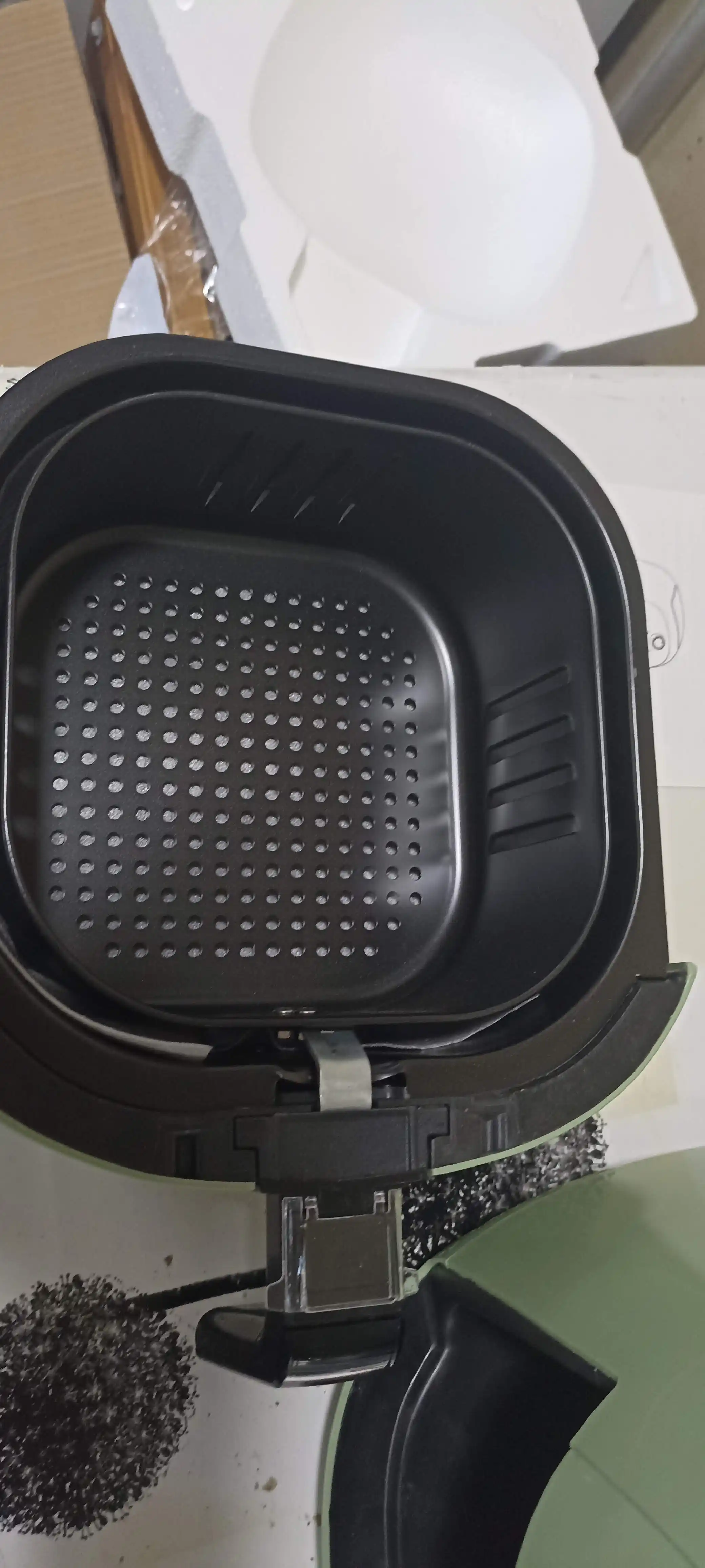 Frityurnitsa Air Fryer, ikkita boshqaruv tugmasi bilan, yashil