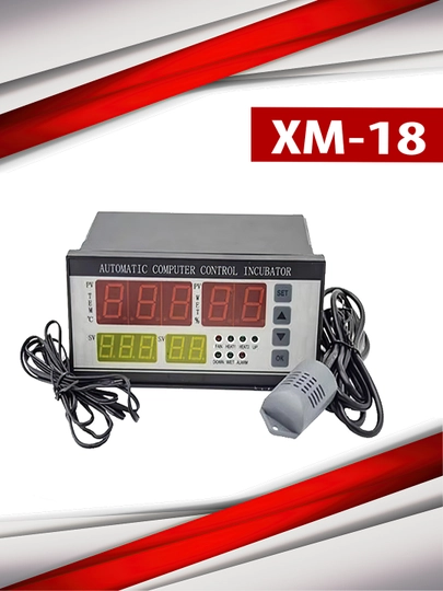 Цифровой контроллер инкубатора XM-18 – управление температурой и влажностью — SMARTAL-XM18DCH-ЧЕРН-DATCHIK